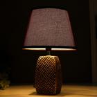 Настольная лампа с абажуром RISALUX 16444/1BR, E14, 40 Вт, бронза, 22×22×34 см - Фото 3