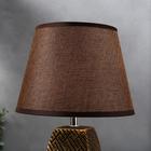 Настольная лампа с абажуром RISALUX 16444/1BR, E14, 40 Вт, бронза, 22×22×34 см - Фото 4