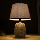 Лампа настольная 16444/1GR E14 40 вт серый 22×22×34 см RISALUX - Фото 6