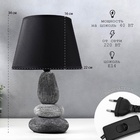 Лампа настольная 16446/1GR E14 40 вт серо-черный 22×22×34 см RISALUX - Фото 2