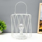 Ночник лофт 16451/1WT LED от батареек 3хАА белый 17×17×21 см RISALUX - Фото 1