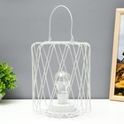Ночник лофт 16451/1WT LED от батареек 3хАА белый 17×17×21 см RISALUX - Фото 4
