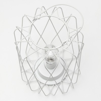 Ночник лофт 16451/1WT LED от батареек 3хАА белый 17×17×21 см RISALUX