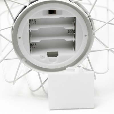Ночник лофт 16451/1WT LED от батареек 3хАА белый 17×17×21 см RISALUX