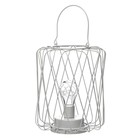 Ночник лофт 16451/1WT LED от батареек 3хАА белый 17×17×21 см RISALUX - Фото 9