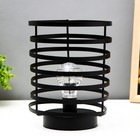 Ночник лофт 16453/1BK LED от батареек 3хАА черный 15,5х15,5х20 см RISALUX - фото 21243453