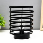 Ночник лофт 16453/1BK LED от батареек 3хАА черный 15,5х15,5х20 см RISALUX - фото 21243455