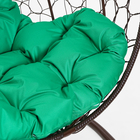 Подвесное кресло КОКОН «Круглое» зелёная подушка, стойка - Фото 5