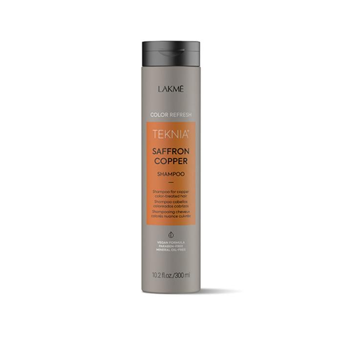 Шампунь для волос LAKME Teknia Refresh Saffron Copper Shampoo, для медных оттенков, 300 мл - Фото 1