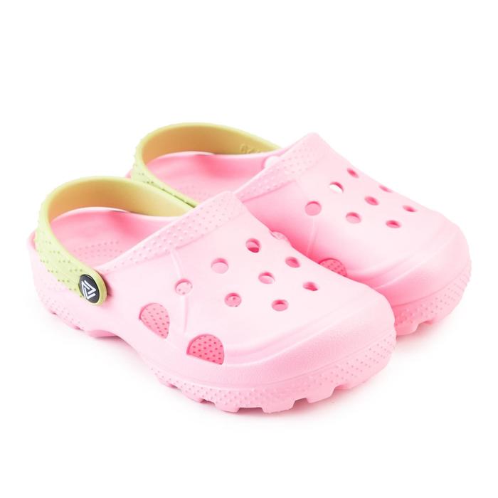 Сабо детские, цвет светло-розовый, размер 33-34 - Фото 1