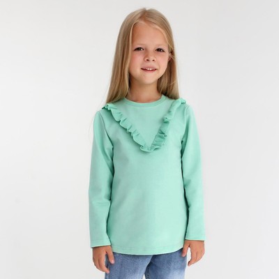 Свитшот для девочки KAFTAN: Basic line, цвет мятный, размер 30 (98-104 см)