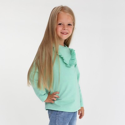 Свитшот для девочки KAFTAN: Basic line, цвет мятный, размер 30 (98-104 см)