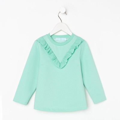 Свитшот для девочки KAFTAN: Basic line, цвет мятный, размер 30 (98-104 см)