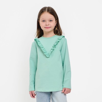 Свитшот для девочки KAFTAN: Basic line, цвет мятный, размер 30 (98-104 см)