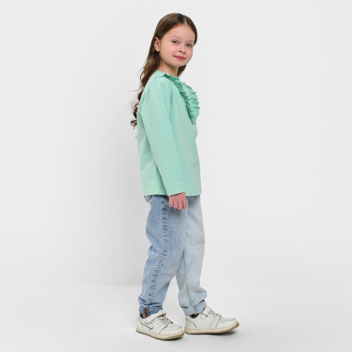 Свитшот для девочки KAFTAN "Basic line" размер 30 (98-104), цвет мята - фото 1907217314