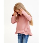 Свитшот для девочки с воланом KAFTAN "Basic line" размер 30 (98-104), цвет розовый 6622709 - фото 14464067