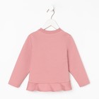 Свитшот для девочки с воланом KAFTAN "Basic line" размер 30 (98-104), цвет розовый 6622709 - фото 14464073