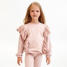 Свитшот для девочки KAFTAN "Basic line" размер 30 (98-104), цвет розовый - фото 2624373