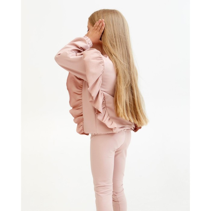 Свитшот для девочки KAFTAN "Basic line" размер 30 (98-104), цвет розовый - фото 1907217346