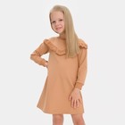 Платье для девочки KAFTAN "Basic line", размер 30 (98-104), цвет кофе - фото 1600005