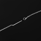 Основы для пусет 100×0.8 мм, протяжки с цепочкой, цвет серебро (пара) - Фото 4