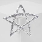Брошь «Звезда» пятиконечная, цвет серебро - Фото 1