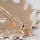 Брошь крупная «Лист», цвет золото - Фото 2