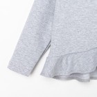 Свитшот для девочки с воланом KAFTAN "Basic line" размер 32 (110-116), цвет серый - Фото 9