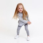 Толстовка с воланом KAFTAN "Basic line" р.34 (122-128), серый - фото 804475343