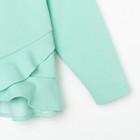 Свитшот для девочки с воланом KAFTAN "Basic line" размер 32 (110-116), цвет мята - Фото 9
