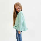 Свитшот для девочки с воланом KAFTAN "Basic line" размер 34 (122-128), цвет мята - Фото 11