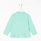 Свитшот для девочки с воланом KAFTAN "Basic line" размер 34 (122-128), цвет мята - Фото 10