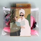 Дорожный набор "Радуй себя", подушка, беруши, маска, кейс для мыла и щетки 5232175 - фото 16228482