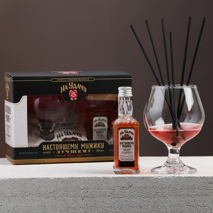 Диффузор для дома и бокал для виски «Джим Бим», аромат горького шоколада - Фото 1