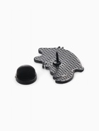 Значок «Котейка», цвет белый в чёрном металле - Фото 5