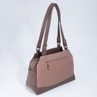 Сумка-тоут на молнии, цвет розовый - Фото 2