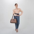 Сумка-тоут на молнии, цвет розовый - Фото 6