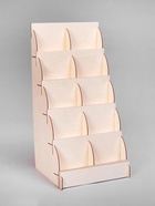 Подставка для книг 10 ячеек А5, 33×33×63 см, толщина 3 мм, цвет бежевый - Фото 3