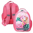 Рюкзак школьный, 37 х 27 х 16 см, эргономичная спинка, Calligrata Б "Фламинго" - Фото 6