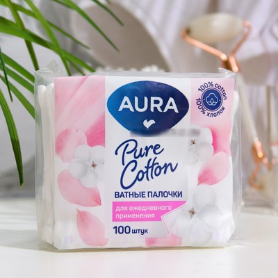 Ватные палочки Aura Beauty Cotton Buds, 100 шт.
