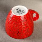 Чашка фарфоровая кофейная Wilmax Splash, 110 мл, цвет красный - Фото 3