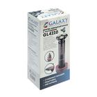 Электробритва Galaxy GL 4210, 5 Вт, АКБ, роторная, триммер, 3 плавающих головки, серая - Фото 10