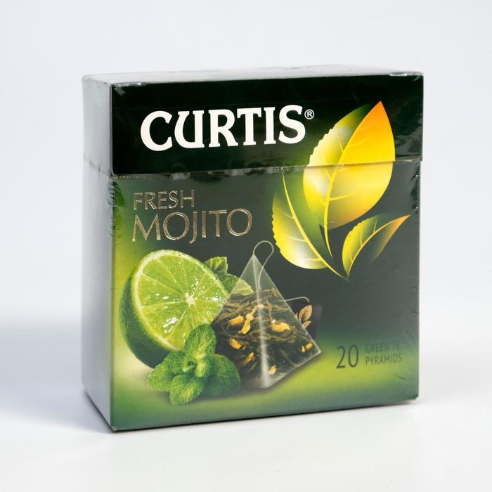 Чай зелёный в пирамидках Curtis Fresh Mojito ароматизированный, средний лист, 20 шт. - Фото 1