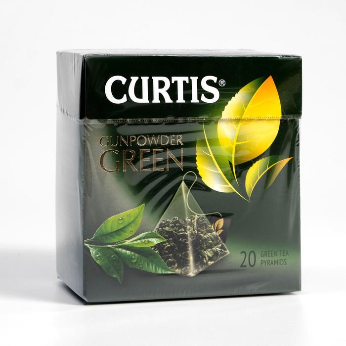 Чай зелёный в пирамидках Curtis Gunpowder Green, 20 шт. - Фото 1