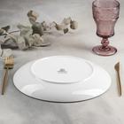 Тарелка фарфоровая обеденная Wilmax Scratch, d=28 см, цвет красный - Фото 3