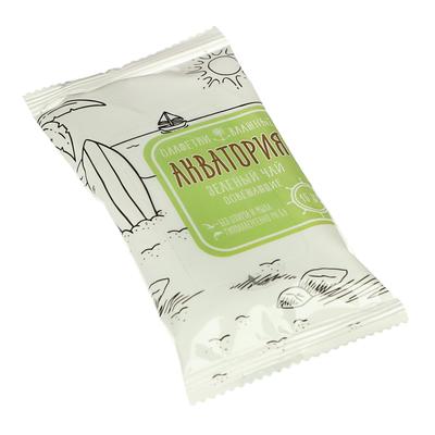 Влажные салфетки «Акватория», зелёный чай, освежающие, 15 шт.