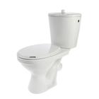 УЦЕНКА Унитаз компакт ЛЗСФ «Универсал Эконом», боковая подводка, косой выпуск, сиденье, шток - Фото 1