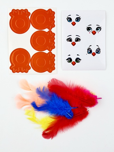 Пасхальный набор для украшения яиц «Панки» на пасху, 9,8 х 15,3 х 1,1 см.