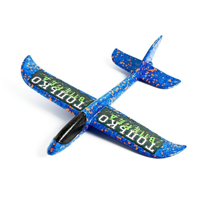 Самолёт «Только вперёд», синий, 35х37 см