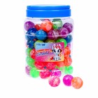 Мяч каучуковый Funny toys, попрыгунчик «Волшебство в твоих руках», в банке, 80 шт., МИКС - Фото 2